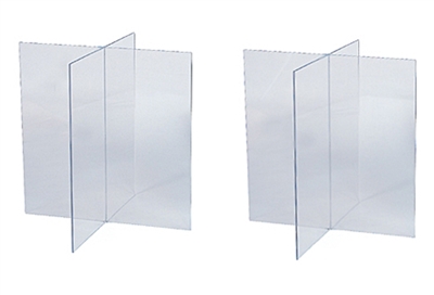 ACRYLIC CASKET DISPLAY STANDS- "X"  STYLE