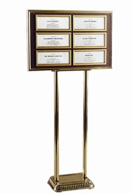 COMP-DIRECTORY DUAL PEDESTAL WITH SIX PANEL SYSTEM