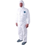 COVERALLS-DUPONT TYVEK WITH HOOD & BOOTS