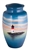 HAND PAINTED METAL URN-LIGHTHOUSE
