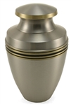 GRECIAN PEWTER CREMATION URN  - ADULT