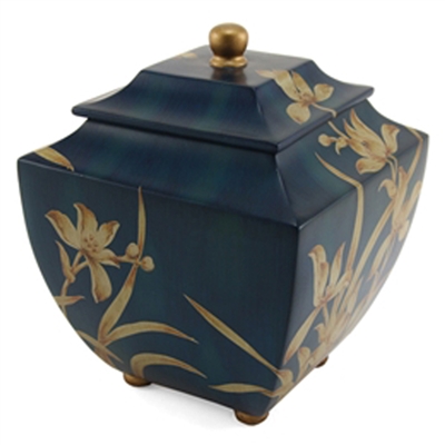ORCHID RESIN CREMATION URN