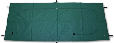 EXTREME DUTY EMERGENCY POUCH-GREEN WITH CURVED ZIPPER (X-LARGE)