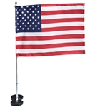 FLX-A-POST MAGNETIC AMERICAN FLAG WITH 9 1/2" X 17" BANNER
